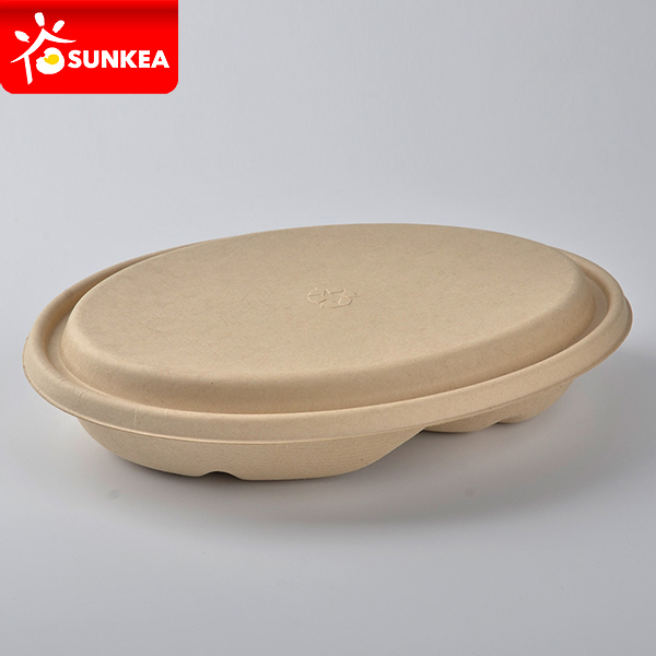 Biodegradable Eco Friendly Compostable Wheat Straw Yellow Pulp Food Bowls