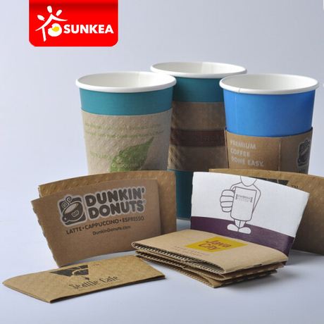Custom Brand Printed Paper Coffee Cup Jackets