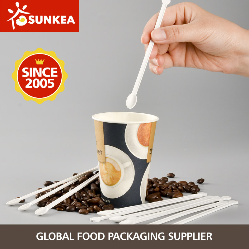 Eco-friendly Biodegradable PLA Plastic Coffee Stick Coffee Stirrer