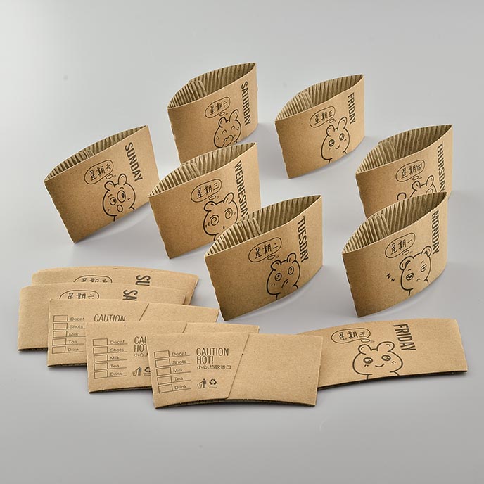 Takeaway Food Packaging Coffee Cup Sleeves