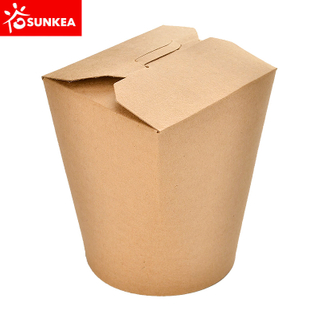 Round Kraft Paper Noodle Box