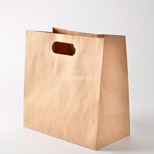 Custom Printed Paper Bag with Die-cut Handle