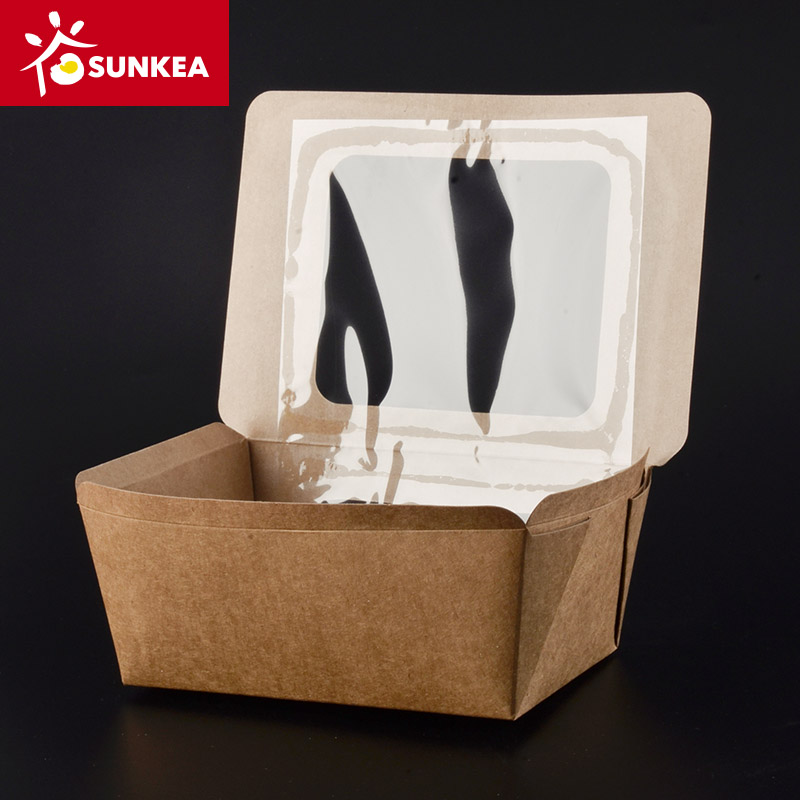 Heat Seal Window Paper Design Sushi Food Box 
