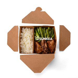 2-Compartment Kraft Paper Deli Box