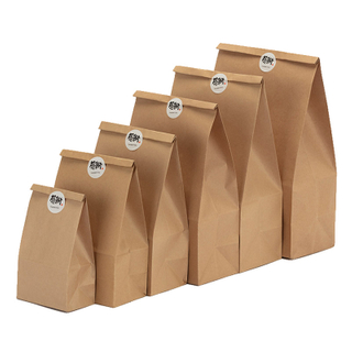 Custom Size Restaurant Bread Paper Bag