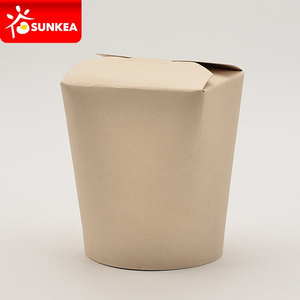Bamboo fibre round paper noodle box