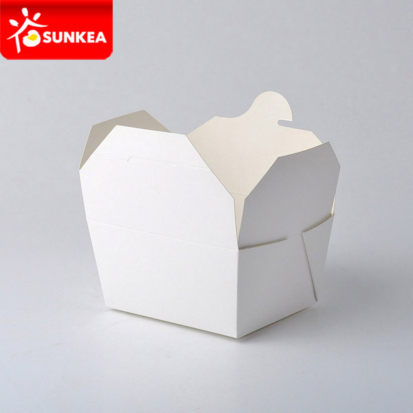 Disposable Custom Logo Printed Paper Chinese Hot Food Box