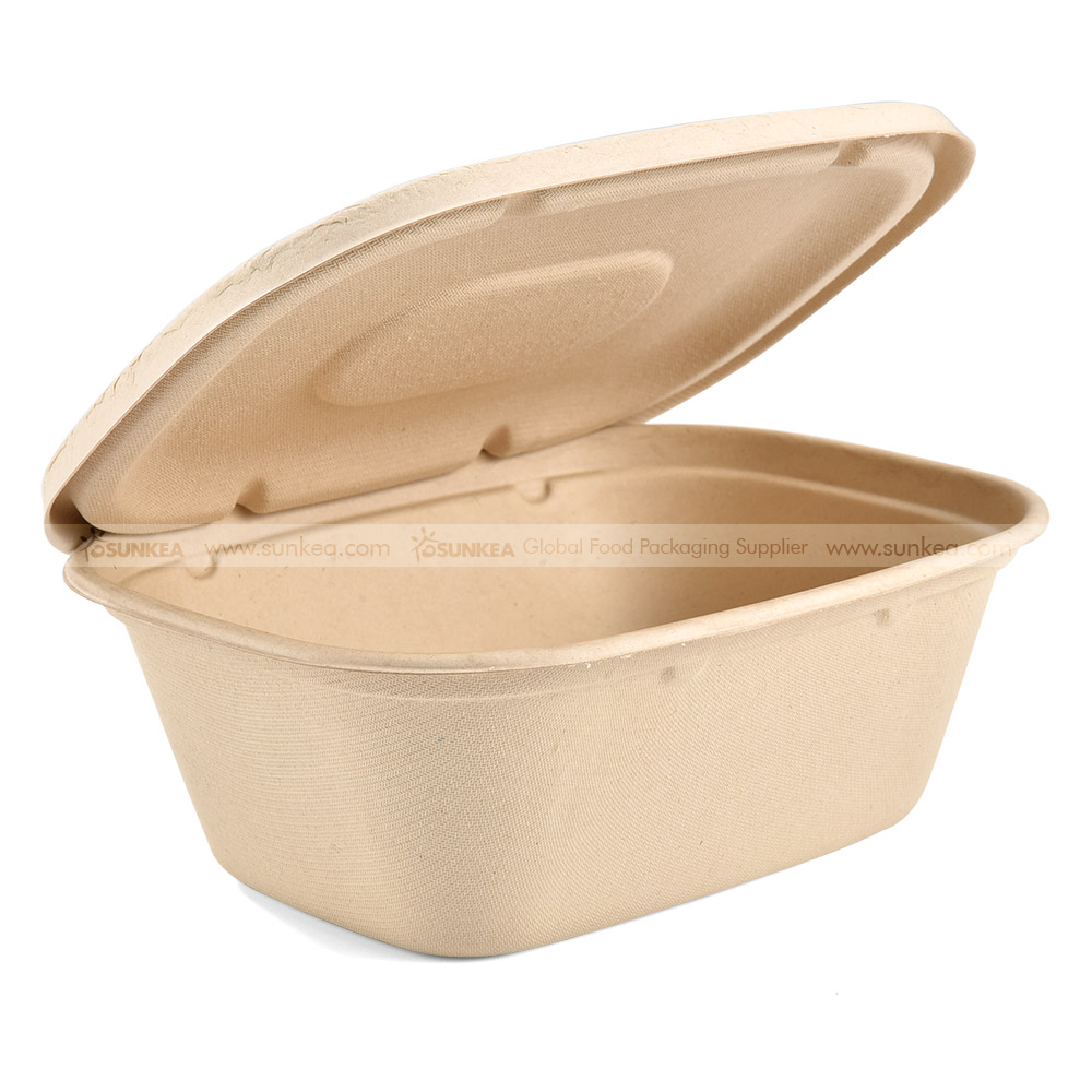 Sunkea 100%compostable food container pulp packaging box