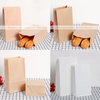 Sunkea greaseproof kraft packaging sandwich paper bag