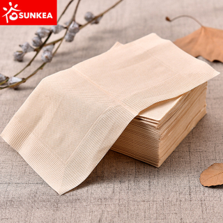 Custom made biodegradable brown paper napkin