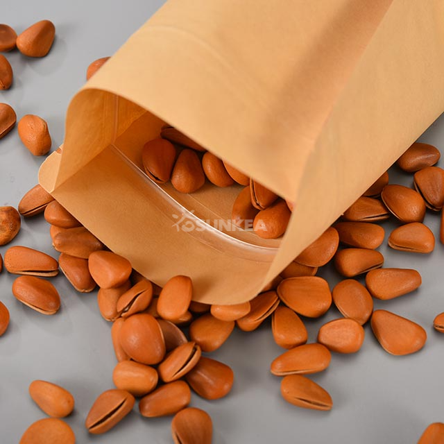 Kraft Paper Stand Up Bag with Zipper 