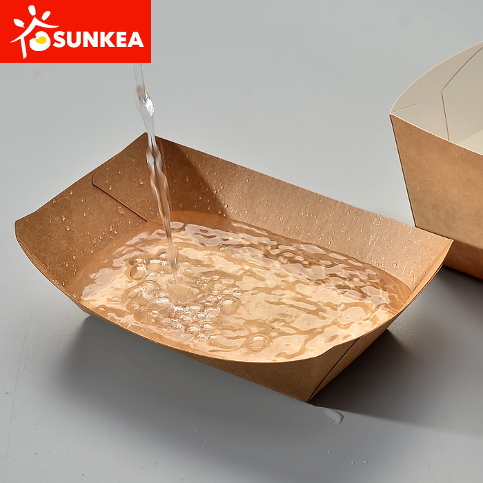 Disposable Paper Big Kraft Tray for Food