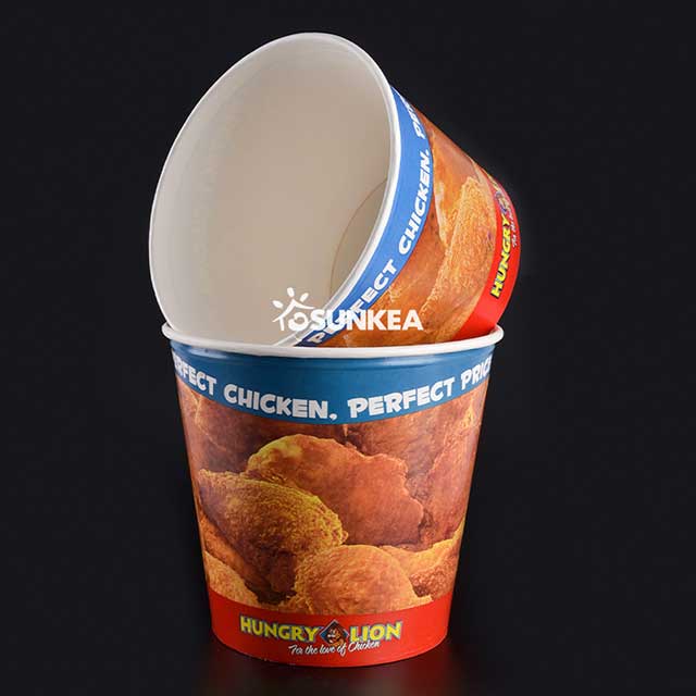 Paper Fried Chicken Bucket With Lid Buy Fried Chicken Paper Bucket